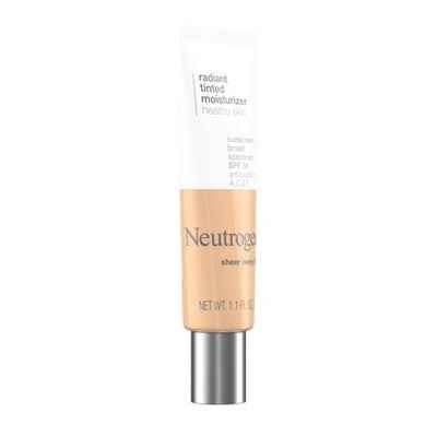 Neutrogena Healthy Skin Radiant Tinted Facial Lightweight Moisturizer with Vitamins A, C, & E, SPF 25 Sheer Fair 20 1.1 fl oz - Imperfect Container