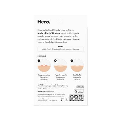 Hero Cosmetics Mighty Patch Original 72ct - Imperfect Box DestGlow