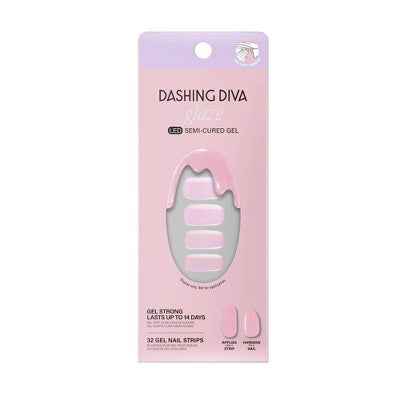 Dashing Diva Glaze Semi-Cured Gel Nail Polish Strips Unicorn Glaze 32ct - New