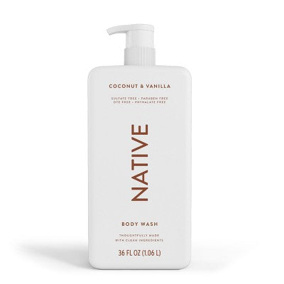 Native Sulfate Free Body Wash Coconut; Vanilla 36 fl oz - Imperfect Container by This is Beauty US