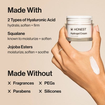 Honest Beauty Hydrogel Cream with Hyaluronic Acid 1.7 oz - Imperfect Box by This is Beauty US
