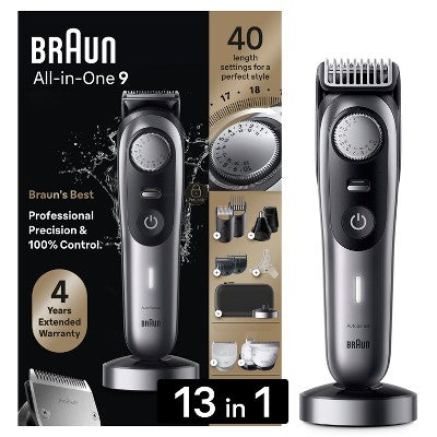 Braun Series 9 9440 All-In-One Style Kit 13-in-1 Grooming Kit with Beard Trimmer 13ct - Imperfect Box by This is Beauty US