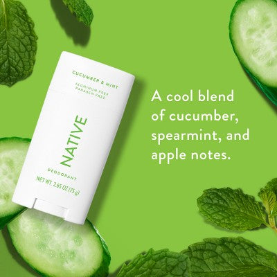 Native Solid Deodorant for Women & Men Cucumber & Mint 2.65oz - Imperfect Container by This is Beauty US