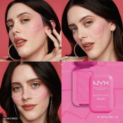 NYX Professional Makeup Buttermelt Blush - Sooner The Butta - 0.17oz by This is Beauty US