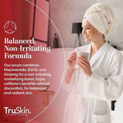 TruSkin Caffeine Facial Serum with Matcha Green Tea and Ginseng 1 fl oz - New