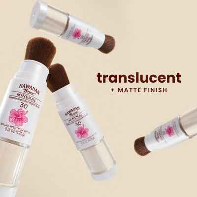 Hawaiian Tropic Mineral Skin Nourishing Sunscreen Powder Brush SPF 30 0.15oz - Imperfect Box