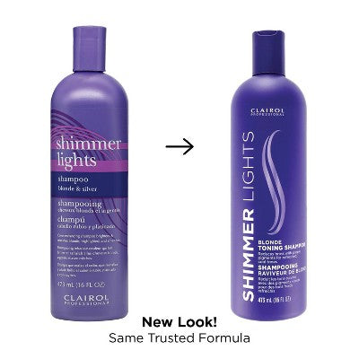 Clairol Professional Shimmer Lights Blonde Toning Shampoo 16 fl oz - Imperfect Container by This is Beauty US