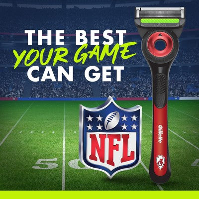 Gillette Labs Mens Special NFL Chiefs Edition Shaving Razor with 4 Refills and Magnetic Stand - New by This is Beauty US
