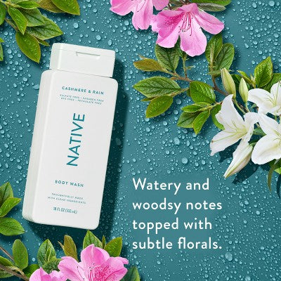 Native Body Wash Cashmere & Rain Sulfate Free 18 fl oz - Imperfect Container by This is Beauty US