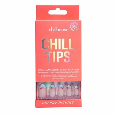 Chillhouse Chill Tips Press-On Fake Nails Cherry Picking 24ct - New by This is Beauty US
