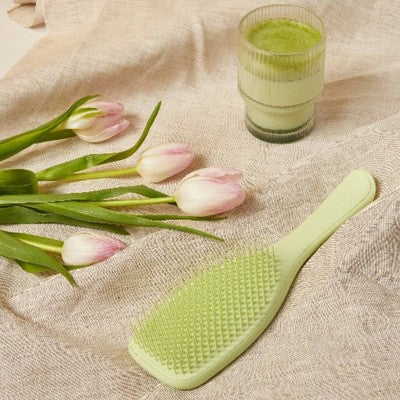 Tangle Teezer Fine & Fragile Plant Detangling Hair Brush Cool Matcha - Imperfect Box by This is Beauty US