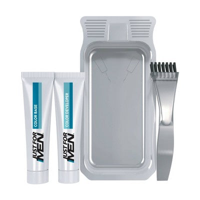 Just For Men Mustache & Beard Coloring for Gray Hair with Brush Included Medium Dark Brown M40 - New by This is Beauty US