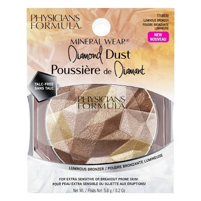 Physicians Formula Mineral Wear Diamond Dust Bronzer - Imperfect Box DestGlow