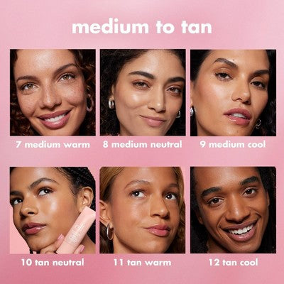 e.l.f. Halo Glow Skin Tint Light Coverage Foundation SPF 50 7 Medium Warm 1 fl oz - Imperfect Box by This is Beauty US