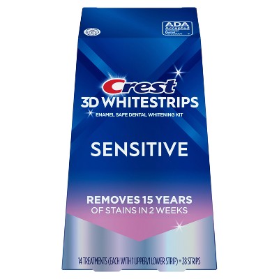 Crest 3D Whitestrips Sensitive White Kit 14 Treatments - Imperfect Box by This is Beauty US