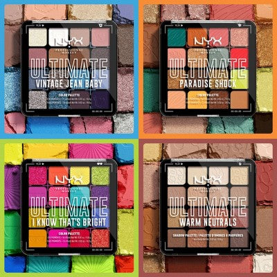 NYX Professional Makeup Ultimate Eyeshadow Palette Paradise Shock 0.32oz - New by This is Beauty US
