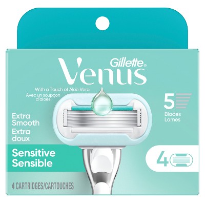 Venus Deluxe Smooth Sensitive Women & Razor Blade Refills 4ct - Missing Box by This is Beauty US
