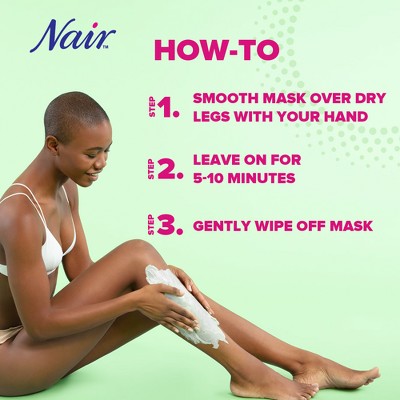 Nair Hair Remover Beauty Treatment Charcoal Clay Leg Mask 8.0oz - New by This is Beauty US