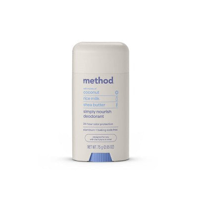 Method Solid Deodorant Simply Nourish Aluminum-Free 2.65oz - New by This is Beauty US