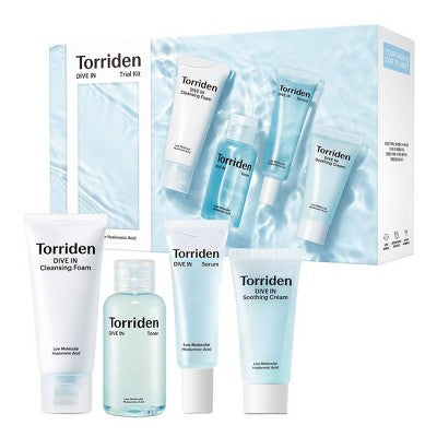 Torriden DIVE IN Korean Skincare Trial Travel Kit for Hydration and Skin Strengthening - New by This is Beauty US