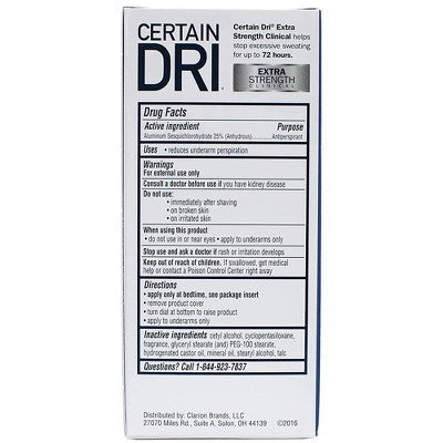 Certain Dri Extra Strength Solid Antiperspirants and Deodorant Powder Fresh 1.7 oz. - New by This is Beauty US