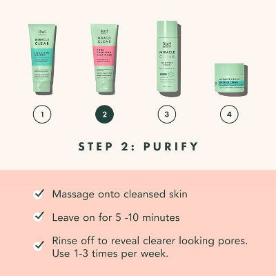 Rael Miracle Clear Pore Purifying Kaolin Clay Face Mask 3.4 fl oz - New by This is Beauty US