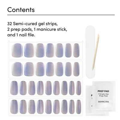 Dashing Diva Glaze Semi-Cured Gel Nail Polish Strips Baila con Fuego 32ct - New