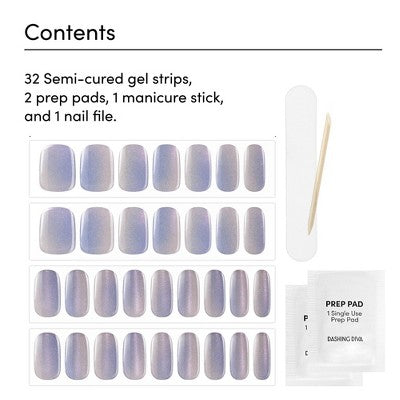 Dashing Diva Glaze Semi-Cured Gel Nail Polish Strips Baila con Fuego 32ct - New - DestGlow