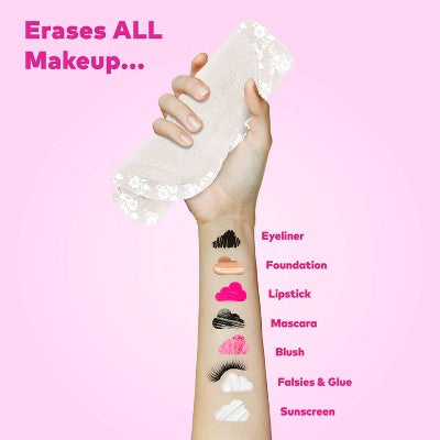 MakeUp Eraser Wifey Head Band/Wrist Guard/Wipe 3ct - New - DestGlow