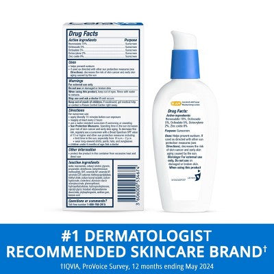 CeraVe Moisturizer Sunscreen AM Facial Lotion Normal to Dry SPF30 2oz - Imperfect Box by This is Beauty US