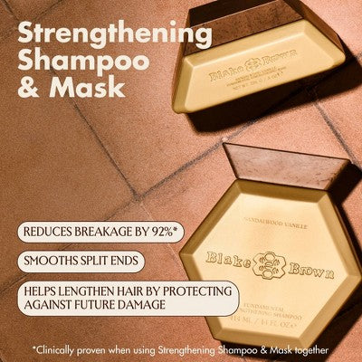 Blake Brown Fundamental Strengthening Shampoo Sandalwood Vanille & Warm Vanilla Fragrance 14 fl oz - New by This is Beauty US