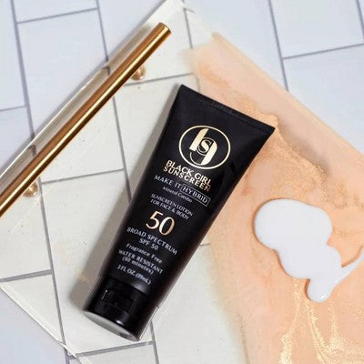 Black Girl Sunscreen Make it Hybrid with Zinc and Lavender Sunscreen SPF 50 3 fl oz - Imperfect Container DestGlow