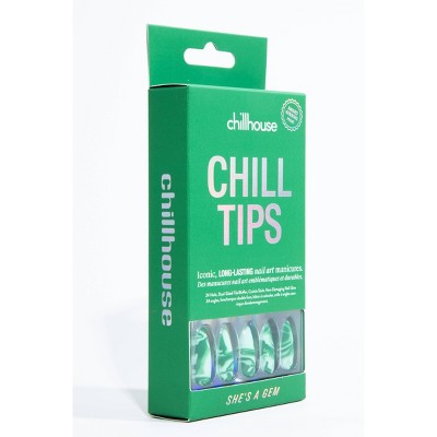 Chillhouse Chill Tips Press-On Fake Nails Shes a Gem 24ct - New - DestGlow