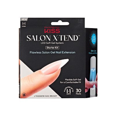 KISS Products Salon X-tend LED Soft Gel System Pure Fake Nails - Imperfect Box by This is Beauty US