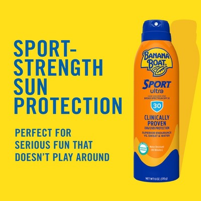 Banana Boat Ultra Sport Clear Sunscreen Spray SPF 30 9.5oz - Imperfect Container DestGlow