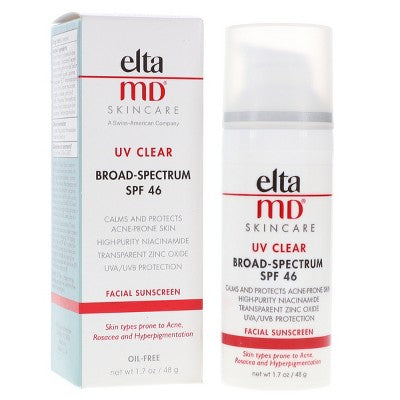 EltaMD UV Clear Broad-Spectrum SPF 46 Facial Sunscreen 1.7 oz - Imperfect Box by This is Beauty US