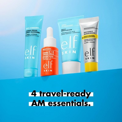 e.l.f. SKIN Wake the e.l.f. Up! Skincare Holiday Gift Kit 4ct - Imperfect Box DestGlow