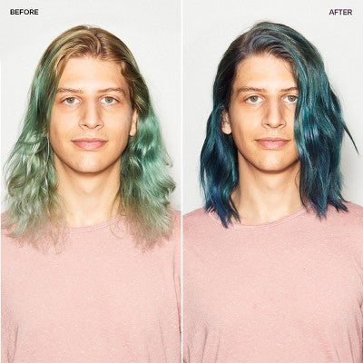 Overtone Smoky Sapphire Hair Mask- Semi-Permanent Hair Dye & Color Conditioner Misty Turquoise for Brown & Blonde Hair - New by This is Beauty US