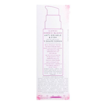 Lumene Nordic Bloom Anti-Wrinkle Firm Face Moisturizing Serum 1 fl oz - New DestGlow