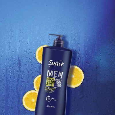Suave Men Professionals 3 in 1 Shampoo + Conditioner + Body Wash, Citrus Rush 28 fl oz - New by This is Beauty US