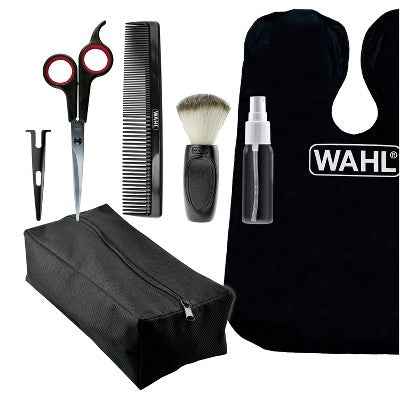 Wahl Haircutting Scissors and Accessory Kit with Shears, Blade Guard, Spray Bottle, Comb, Neck Duster & Cape - New
