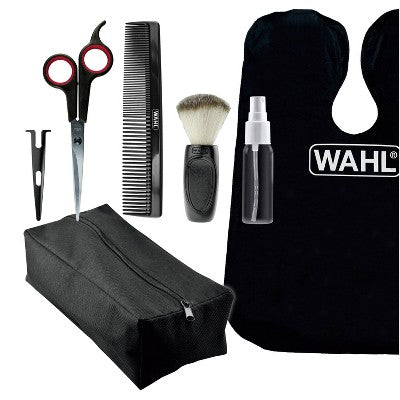 Wahl Haircutting Scissors and Accessory Kit with Shears, Blade Guard, Spray Bottle, Comb, Neck Duster & Cape - New by This is Beauty US