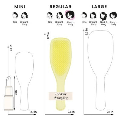 Tangle Teezer Plant Brush Naturally Curly Detangling Hair Brush - Imperfect Box by This is Beauty US