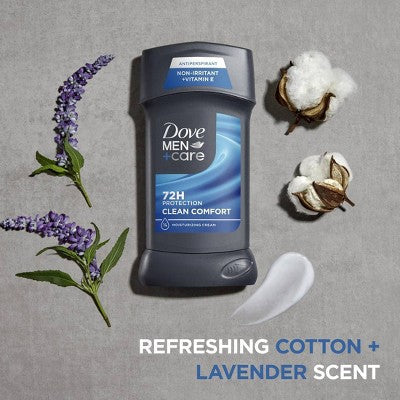 Dove Men+Care 72-Hour Antiperspirant Deodorant Stick Clean Comfort 2.7oz/2ct - New by This is Beauty US