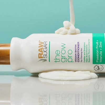 Raw Sugar Grow Pro Vegan Biotin Conditioner 18 fl oz - Imperfect Container by This is Beauty US