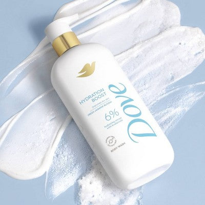 Dove Hydration Boost Serum Body Wash Drenches Dry Skin with 6% Hydrating Serum with Hyaluronic Acid 18.5 fl oz - New by This is Beauty US