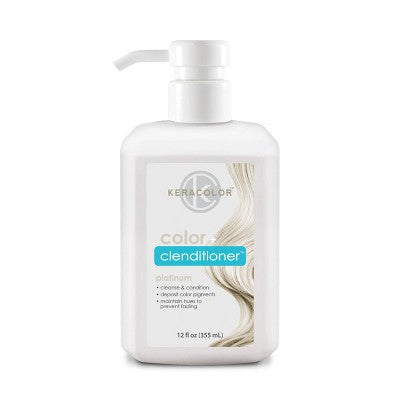 Keracolor Color + Clenditioner Temporary Hair Color Platinum 12 fl oz - Imperfect Container DestGlow