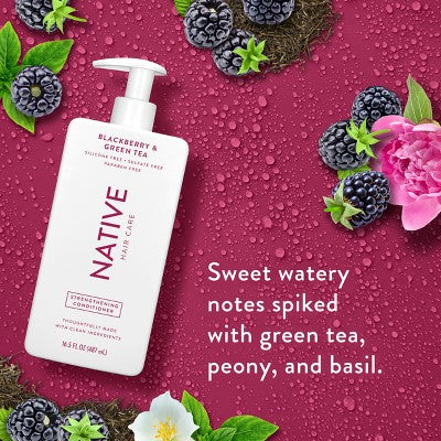 Native Blackberry; Green Tea Strengthening Hair Conditioner 16.5 fl oz - Imperfect Container by This is Beauty US