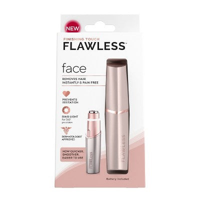 Finishing Touch Flawless Facial Hair Remover Electric Razor for Women Coral - New by This is Beauty US