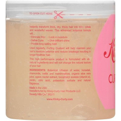 Kinky-Curly Original Curling Custard Natural Hair Styling Gel 8oz - New by This is Beauty US